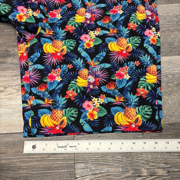 Hreski Multicolor Mens 44 Tropical Fruits AOP 4-Way Stretch Chino Golf‎ Shorts - Picture 10 of 11